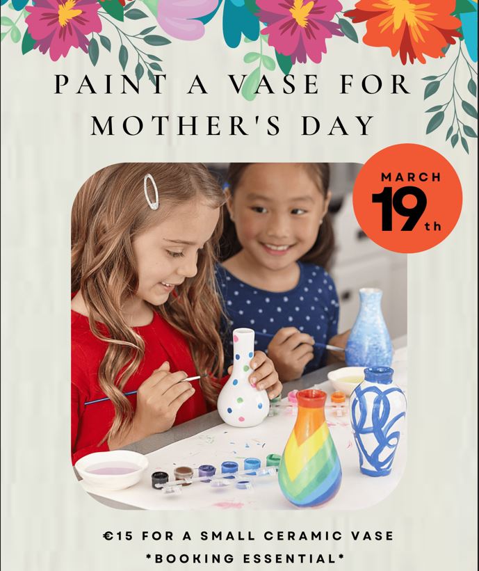 Paint a vase for Mothers Day
